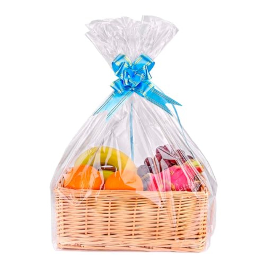 Cellophane Wrap Clear - Pacote com 15 Sacos Grandes de