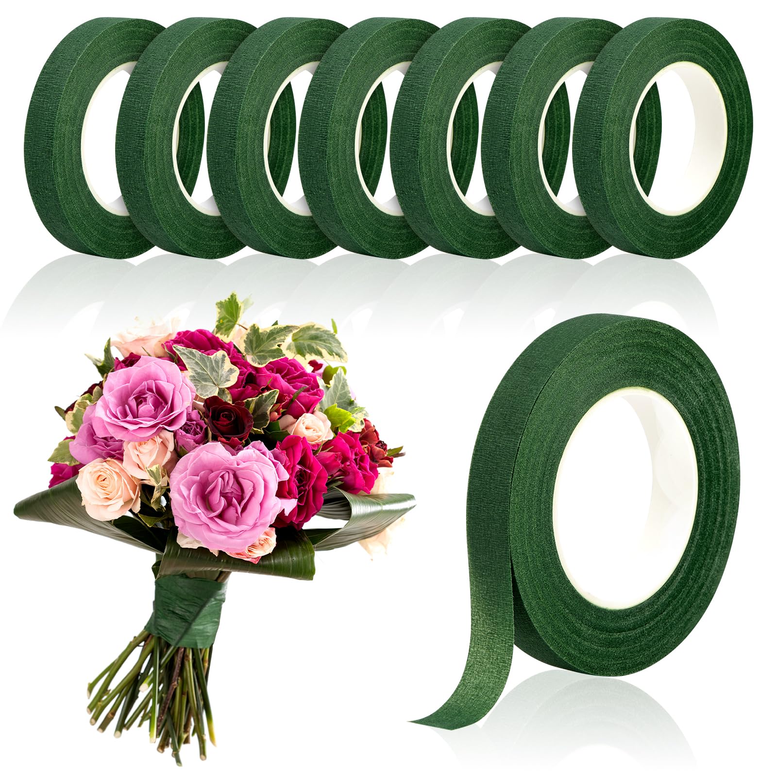 Florist Flower Supply - Fita Floral Verde de 20 Jardas,