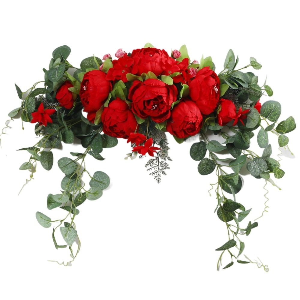 Eucalyptus Preserved - Boho artificial arco de casamento flores