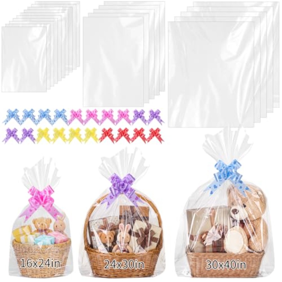 20 Sacos Grandes de Celofane e - Cellophane Wrap Clear avaliação e preço