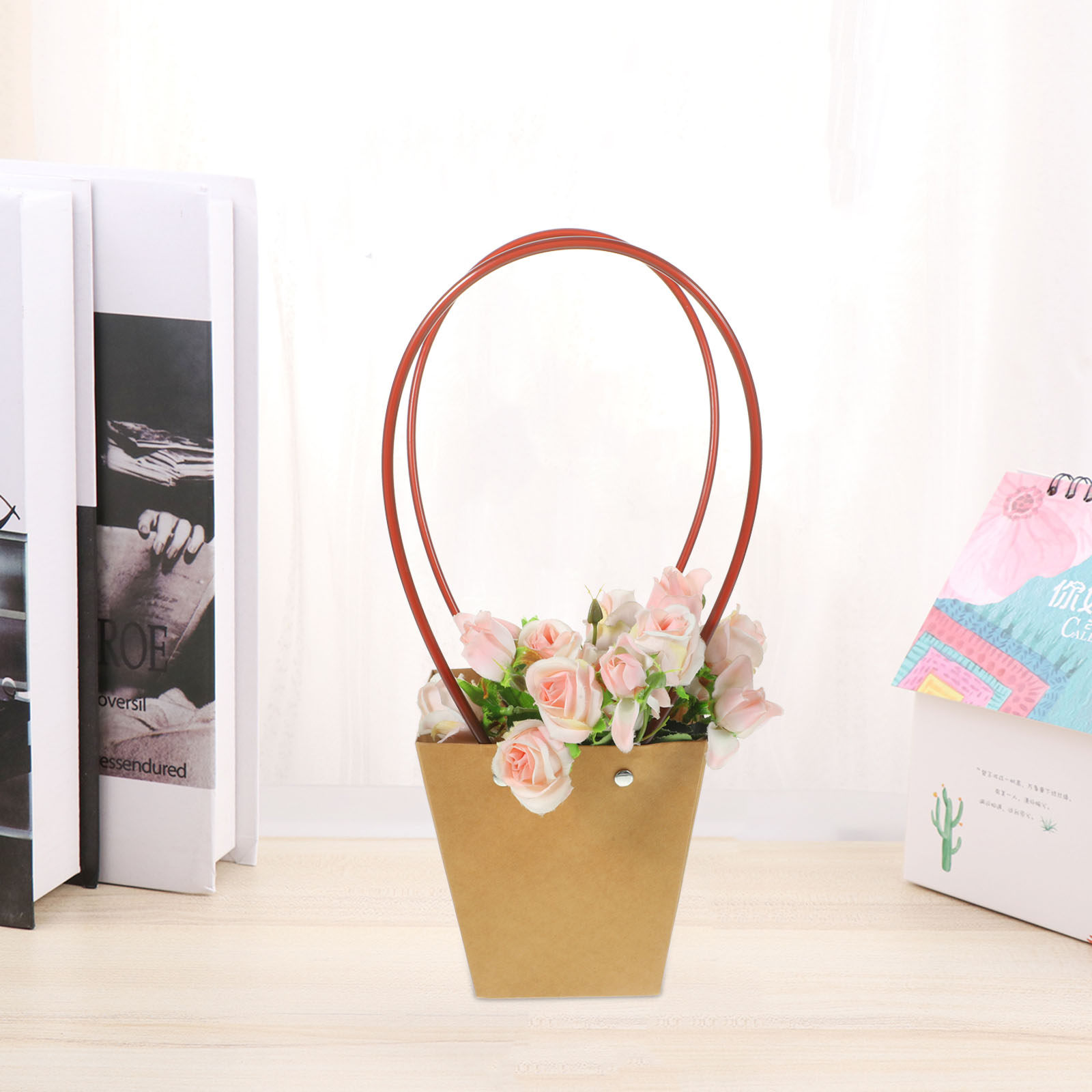 6 Peças de Sacolas de Papel Kr - Flower Wrap Kraft avaliação e preço