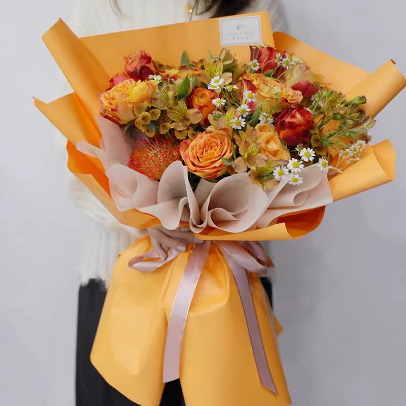 Estilo coreano papel de cor só - Florist Flower Supply avaliação e preço