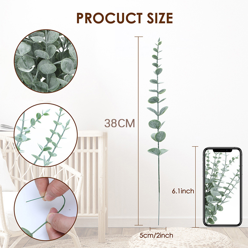 20 peças hastes artificiais de - Eucalyptus Preserved avaliação e preço