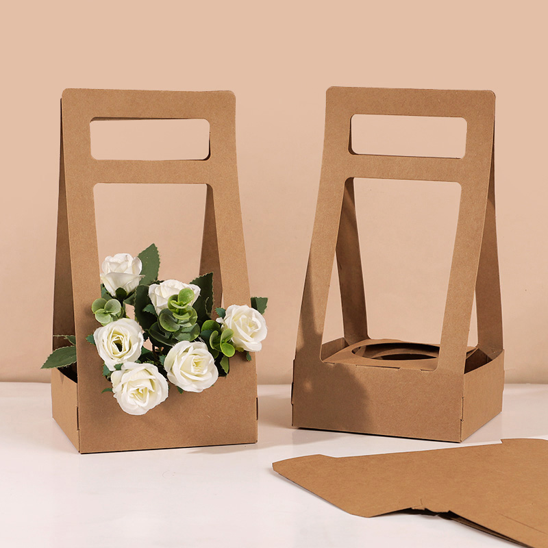 3/5 pçs caixa de flores portát - Flower Wrap Kraft avaliação e preço