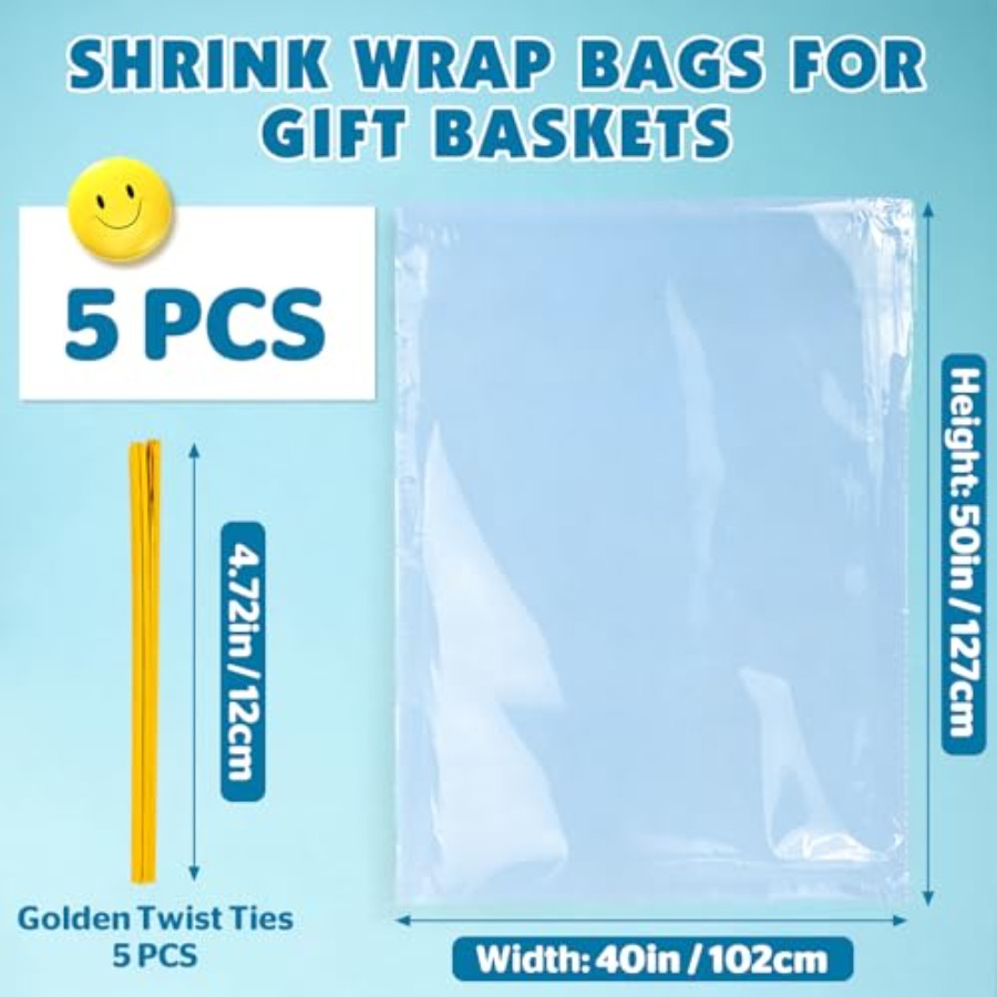 5 Sacos de Plástico Termoencol - Cellophane Wrap Clear avaliação e preço