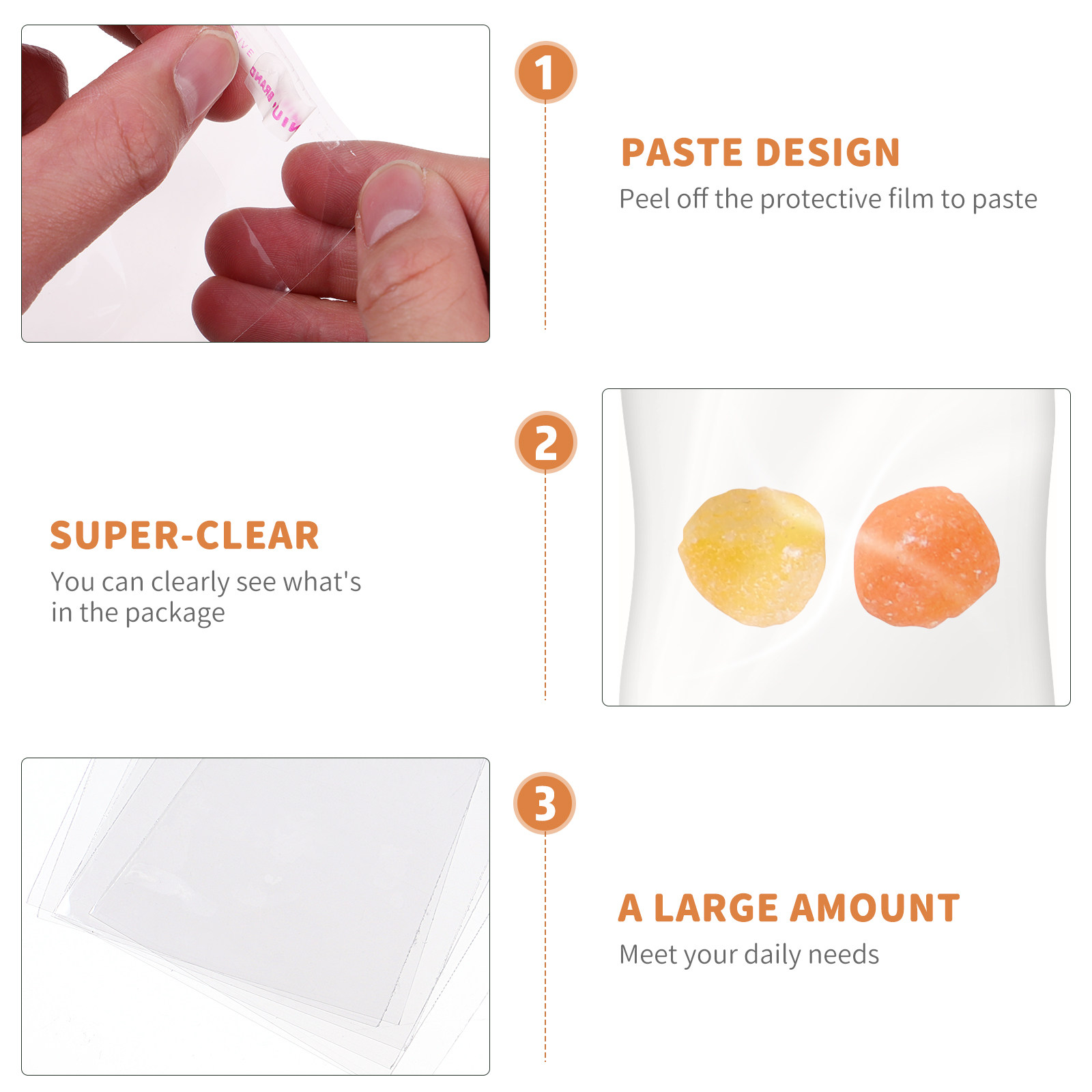 200 unidades de sacos transpar - Cellophane Wrap Clear avaliação e preço