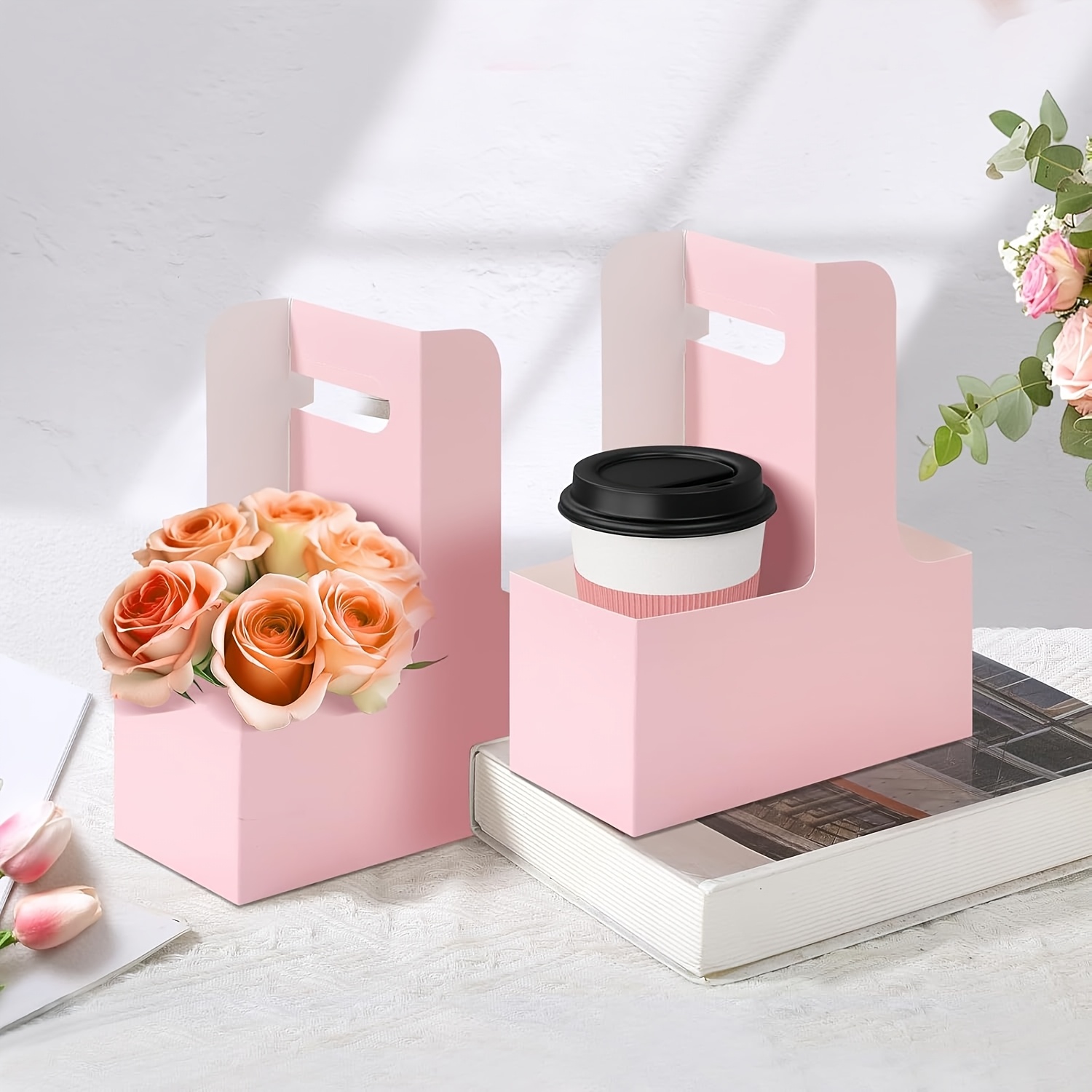 12 Sacolas de Presente Rosa Kr - Flower Wrap Kraft avaliação e preço
