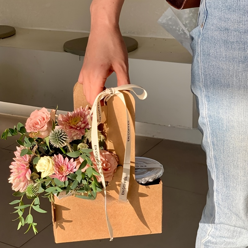 12 Sacolas de Presente Rosa Kr - Flower Wrap Kraft avaliação e preço