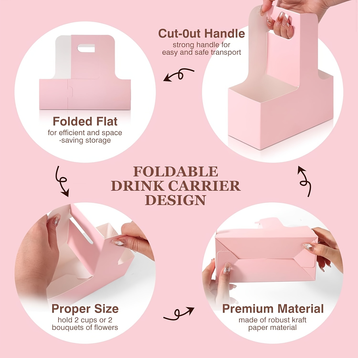 12 Sacolas de Presente Rosa Kr - Flower Wrap Kraft avaliação e preço