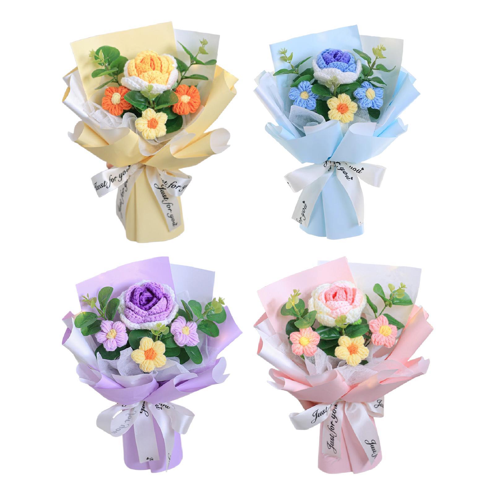 Buquê de Flores de Crochê com  - Eucalyptus Preserved avaliação e preço