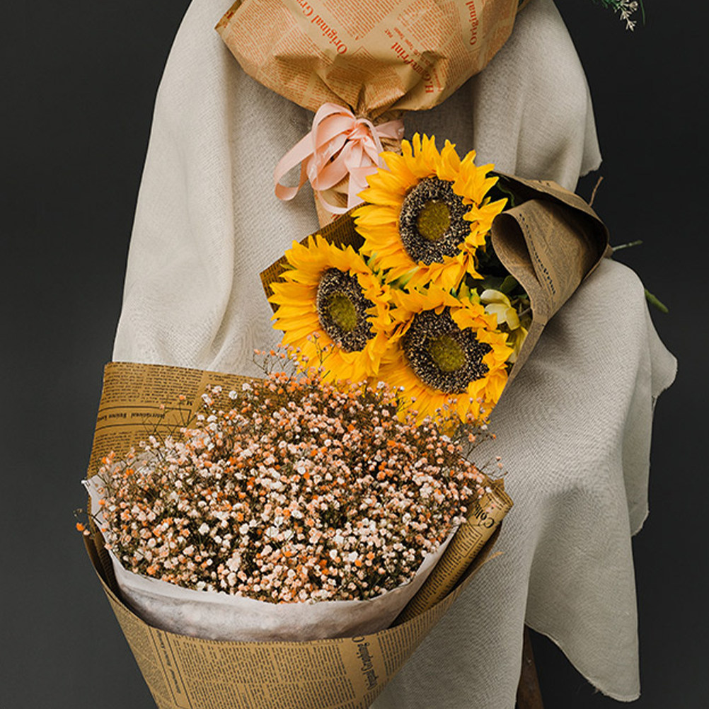 20 Folhas de Papel Kraft Estil - Flower Wrap Kraft avaliação e preço